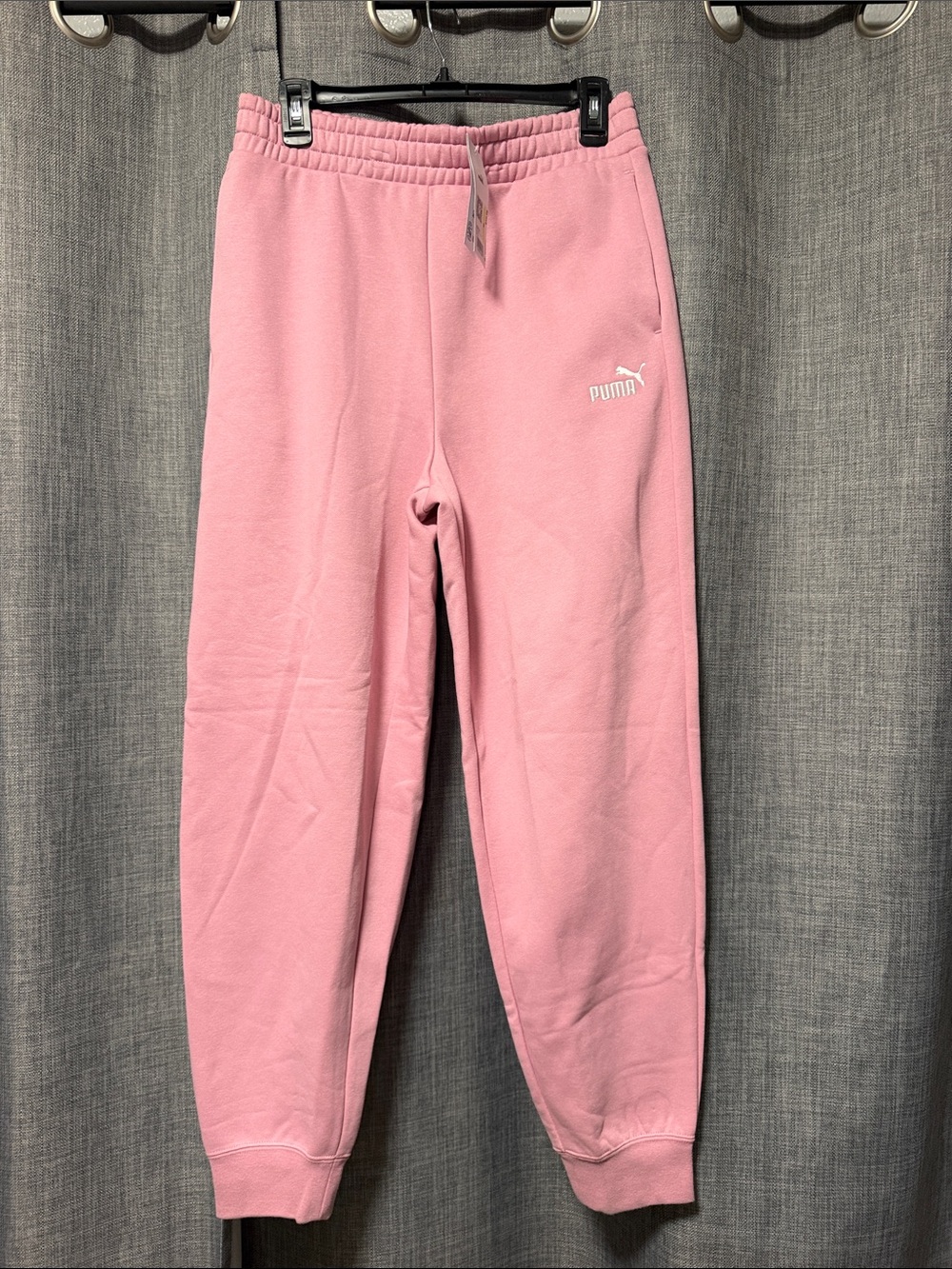 Puma Kids Pink Joggers with Logo
